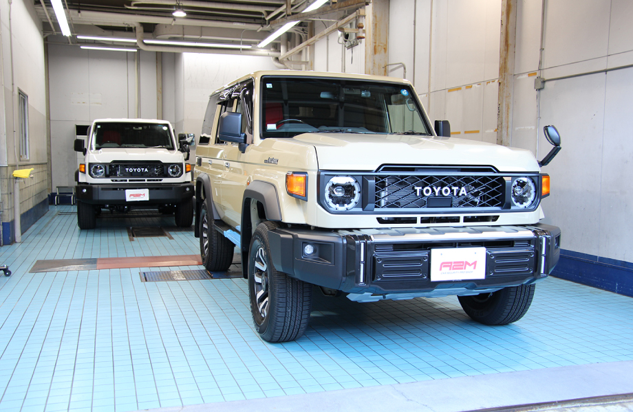 納車スペース 空調管理された環境で操作説明をいたします